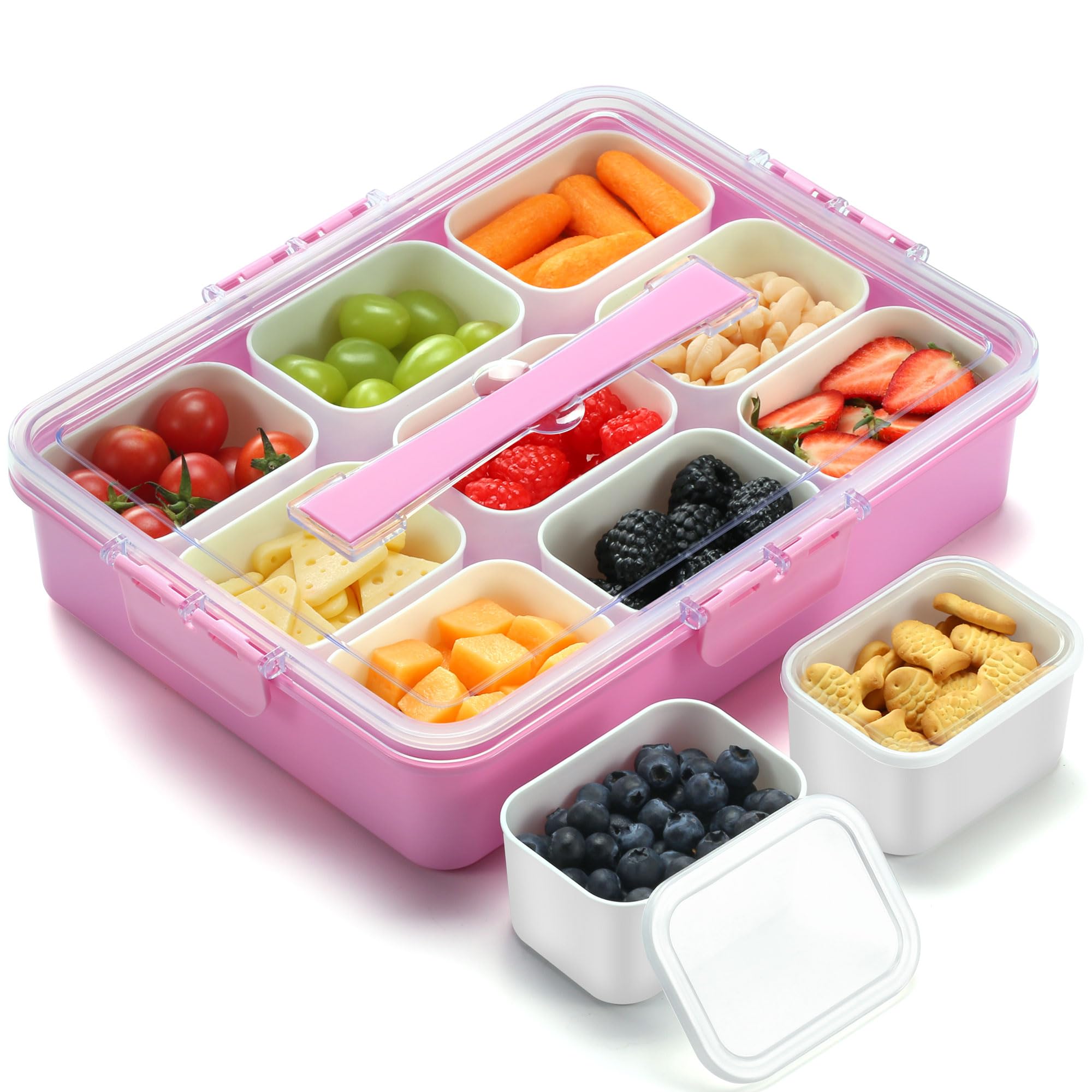 Amazon.com | Snackle Box Container for Adults with 9 Compartment